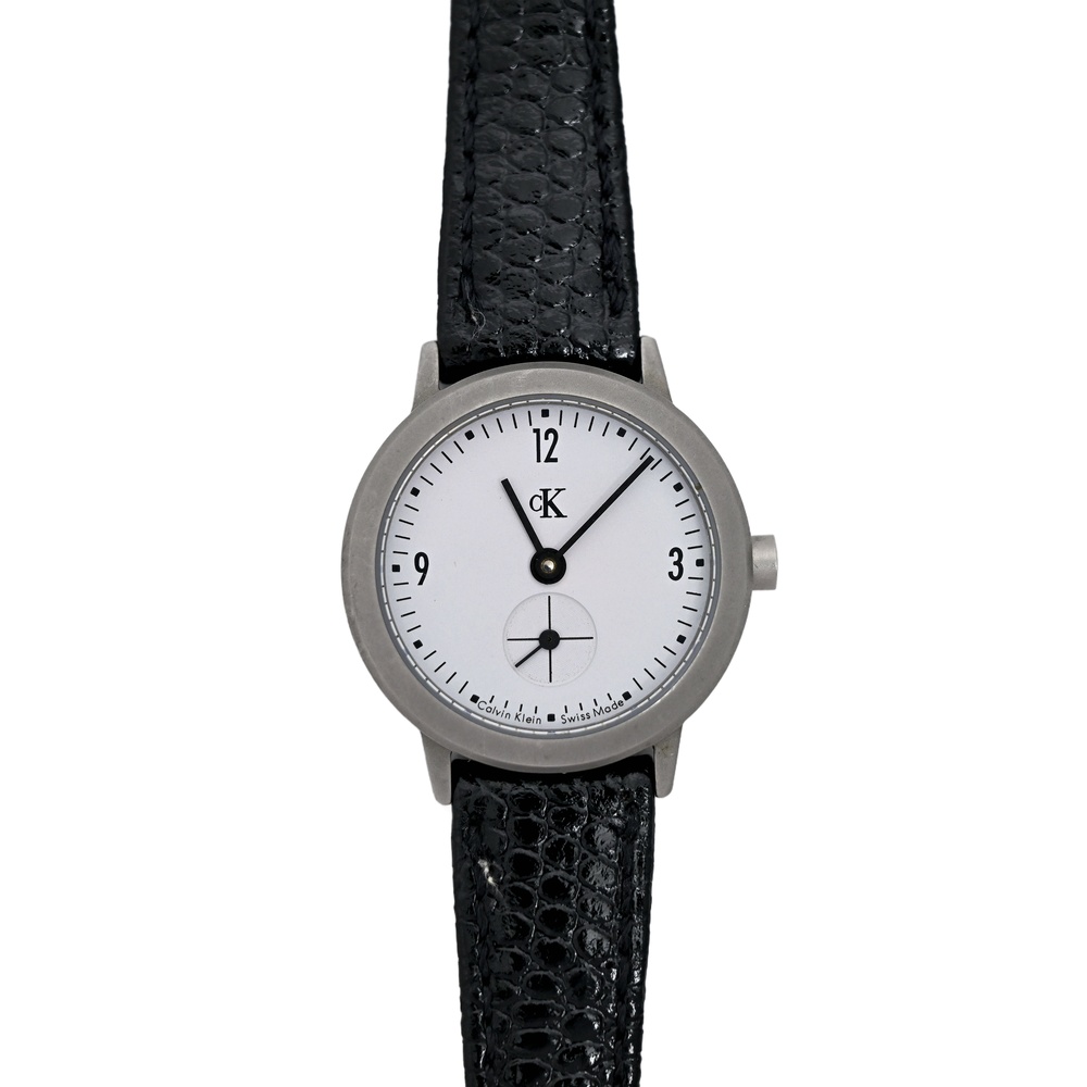 Calvin Klein Ladies Gunmetal Vintage Wrist Watch 24mm
